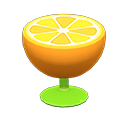 オレンジのサイドテーブル