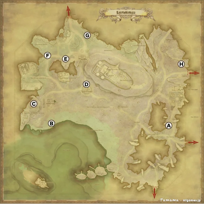 FF14 宝の地図 G12