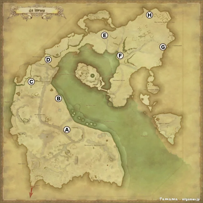 FF14 宝の地図 G12