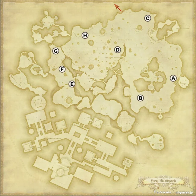 FF14 宝の地図 G12