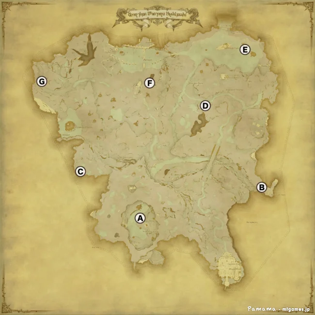 FF14 宝の地図 G8