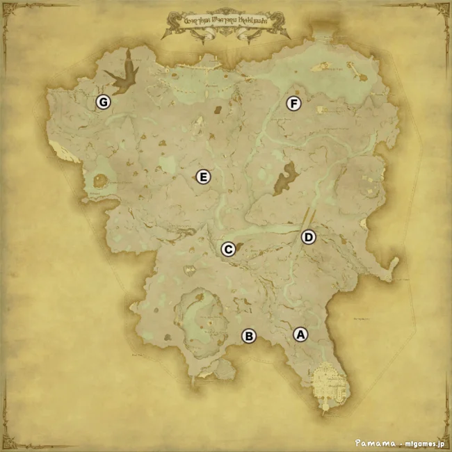 FF14 宝の地図 G6