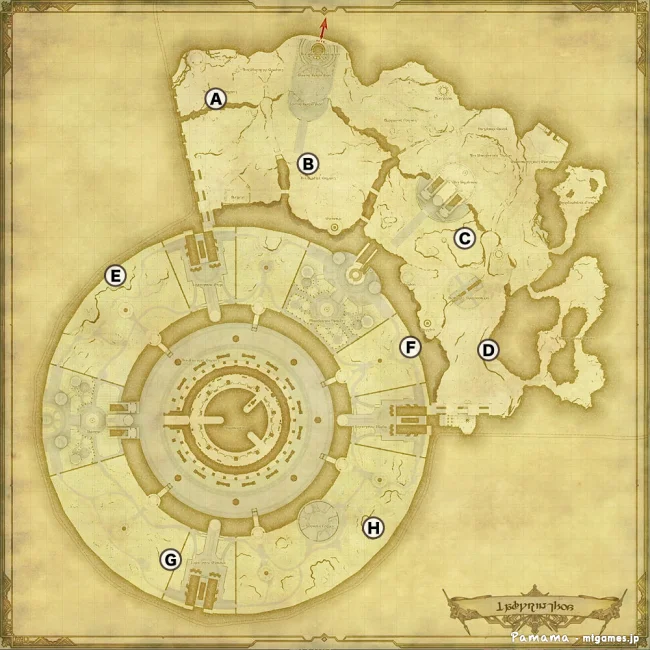 FF14 宝の地図 G13