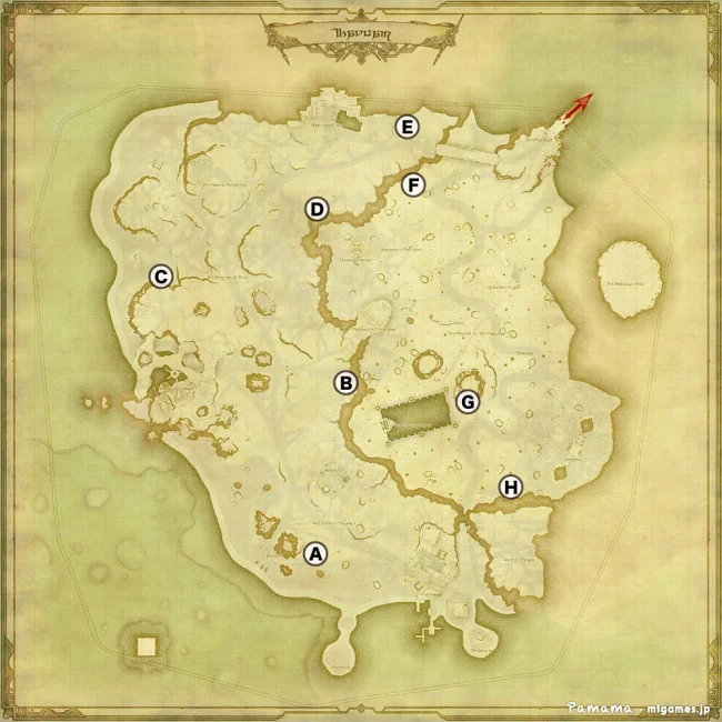 FF14 宝の地図 G13