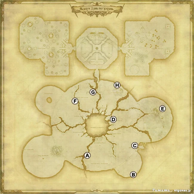 FF14 宝の地図 G13