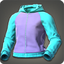 Form-fitting Plain Hooded Tunic