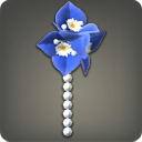 Blue Paperflower Earring
