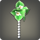 Green Paperflower Earring
