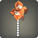 Orange Paperflower Earring