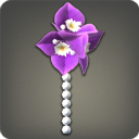 Purple Paperflower Earring