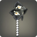 Black Paperflower Earring