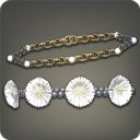White Cornflower Wristlets