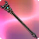 Aetherial Black Horn Staff