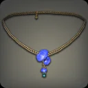 Blue Sweet Pea Necklace