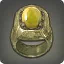 Wolf Amber Ring