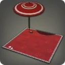 Crimson Felt Mat