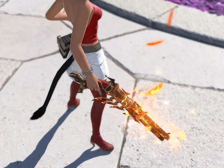 Suzaku's Flame-kissed Revolver - Image