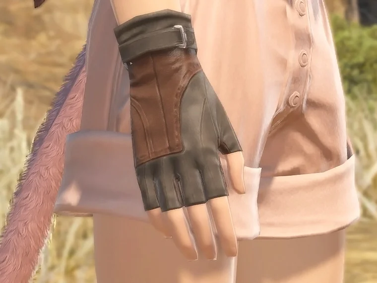 Isle Explorer's Leather Halfgloves - Image