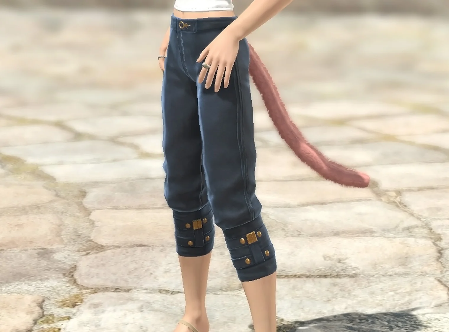 ピーコック・ギャザラーパンツ - Image