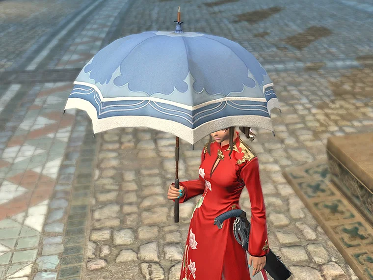 Sky Blue Parasol - Image