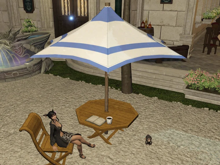 Island Parasol Table - Image